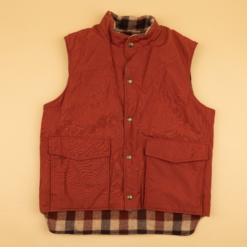 Vintage Woolrich Reversible Vest Wool Nylon Cotton